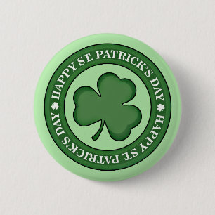 Happy St. Patricks Day Button