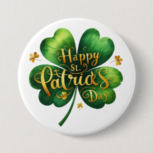 Happy St. Patrick's Day Button