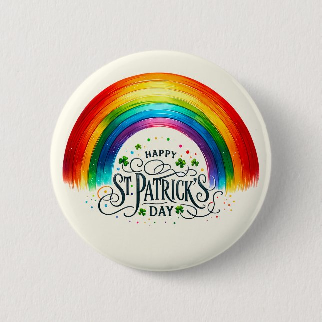 Happy St. Patrick's Day Button (Vorderseite)