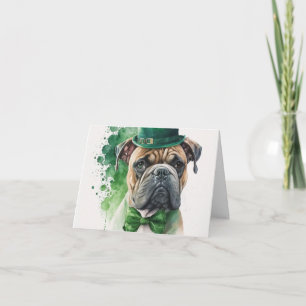 Happy St. Patrick's Day Card mit Hund Karte