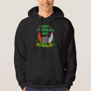 Happy St Patrick's Day Chicken Bauer Landwirtschaf Hoodie