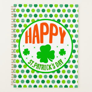 Happy St. Patrick's Day Circle Design-63501 Planer