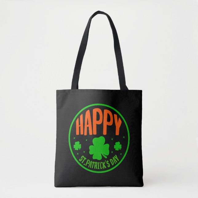 Happy St. Patrick's Day Circle Design-63501 Tasche (Vorderseite)