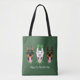 Happy St Patricks Day Dobermann Hunde Tasche