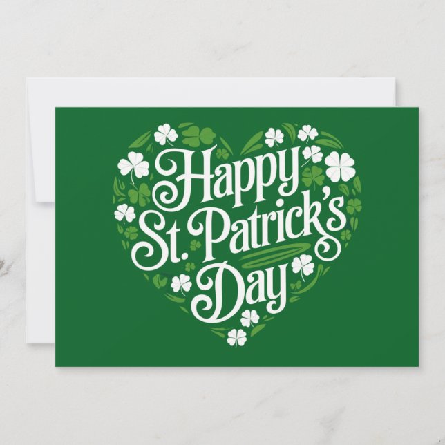 Happy St Patrick's Day Einladung (Vorderseite)