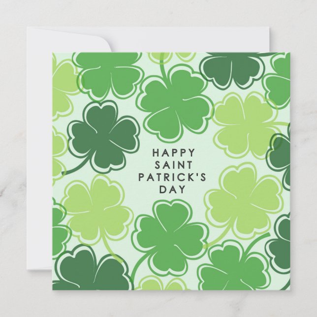 Happy St. Patricks Day Einladung (Vorderseite)