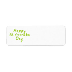 Happy St. Patrick's Day Fabric Schriftart Letters
