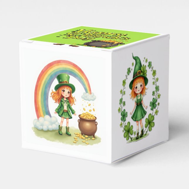 Happy St. Patrick's Day Favor Box Geschenkschachtel (Vorderseite)