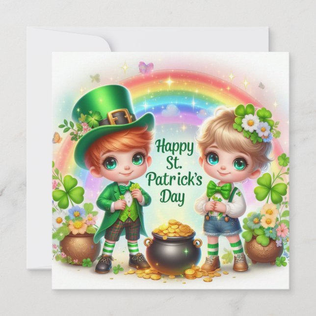 Happy St Patrick's Day Feiertagskarte (Vorderseite)