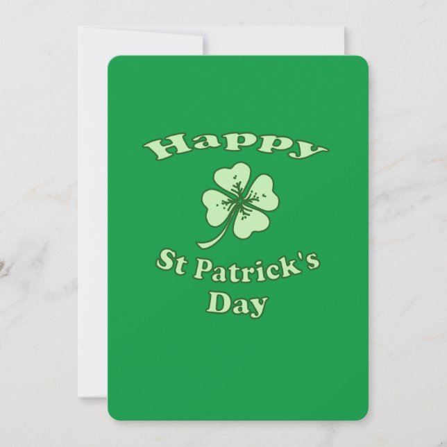 Happy St Patrick's Day Feiertagskarte (Vorderseite)