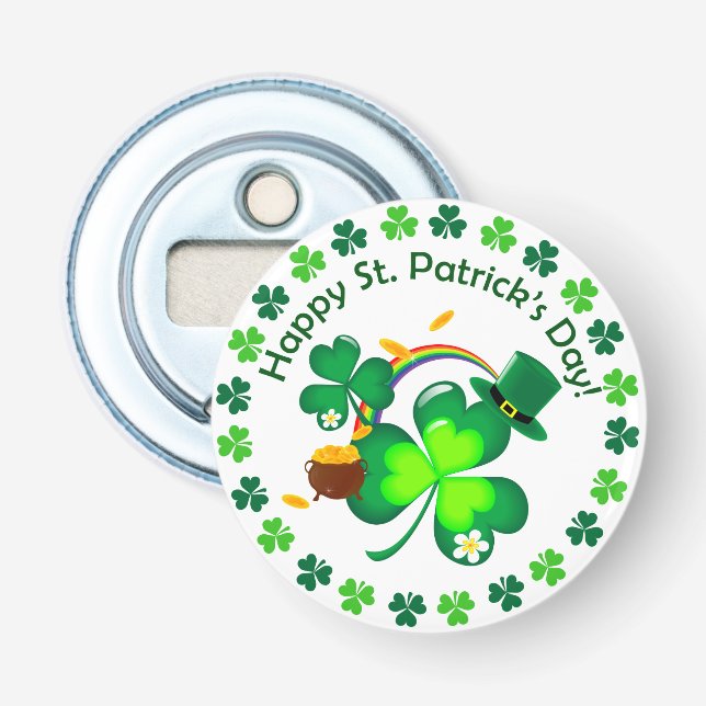 Happy St. Patrick's Day Flaschenöffner (Vorderseite)
