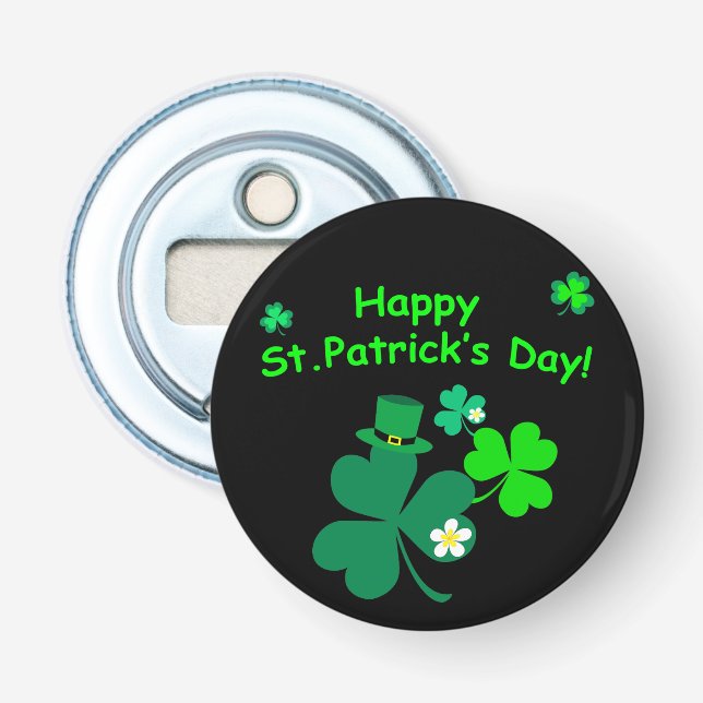 Happy St. Patrick's Day Flaschenöffner (Vorderseite)