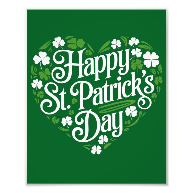 Happy St Patrick's Day Fotodruck (Vorne)