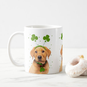 Happy St Patricks Day für jeden Hund im Headband Kaffeetasse