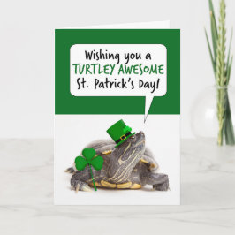 Happy St Patricks Day für jeden Niedlichen Turtle- Feiertagskarte