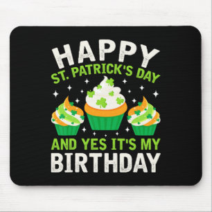 Happy St Patricks Day Geburtstag Saint Paddys Frau Mousepad