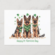 Happy St. Patrick's Day German Shepherd Hogs