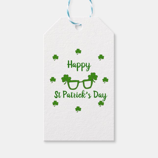 Happy St Patrick's Day Geschenkanhänger (Vorderseite)