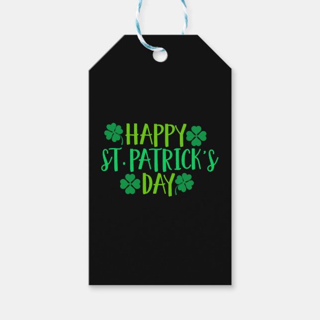 Happy St Patricks Day Geschenkanhänger (Vorderseite)