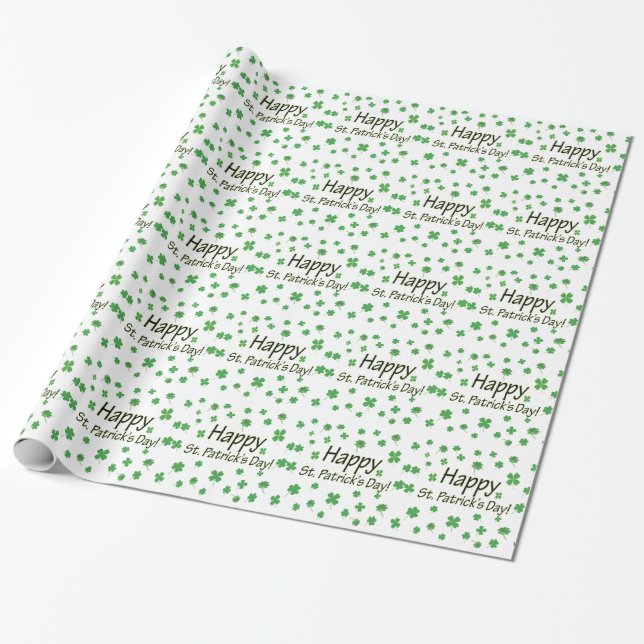Happy St Patricks Day Geschenkpapier (Ungerollt)