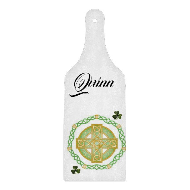 Happy St. Patrick's Day Glass Cutting Board Schneidebrett (Vorderseite)