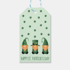 Happy St Patricks Day Gnome Pattern Geschenkanhänger