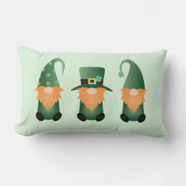 Happy St Patricks Day Gnomes Green Lendenkissen