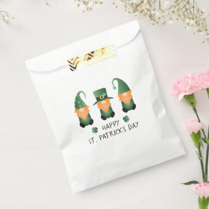 Happy St Patricks Day Gnomes Green Orange Geschenktütchen