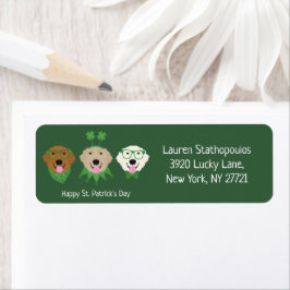Happy St Patricks Day Golden Retriever Hunde