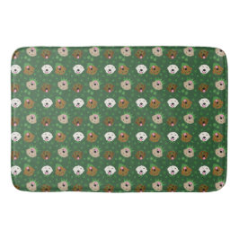 Happy St Patricks Day Golden Retriever Hunde Badematte