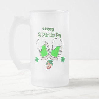 Happy St. Patrick's Day, Green Beer Mattglas Bierglas
