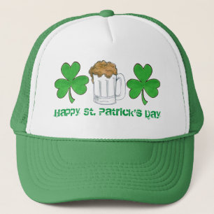 Happy St. Patrick's Day Green Kleeblatt Beer Truckerkappe
