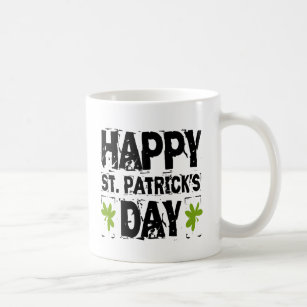 Happy St. Patrick's Day Grunge Kaffeetasse