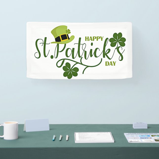 Happy St. Patrick's Day Gruß Banner (Messe)