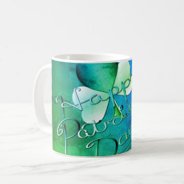 "Happy St. Patrick's Day" Handgeschriebenes W/Klee Kaffeetasse