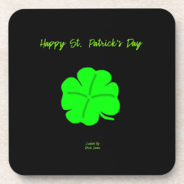 Happy St. Patrick's Day Hard Plastic Untersetzer