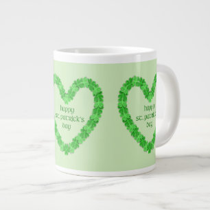 Happy St. Patricks Day Heart Jumbo-Tasse