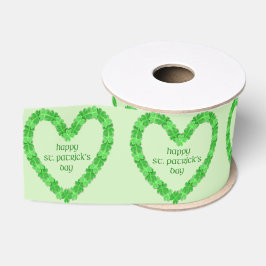 Happy St. Patricks Day Heart Ripsband