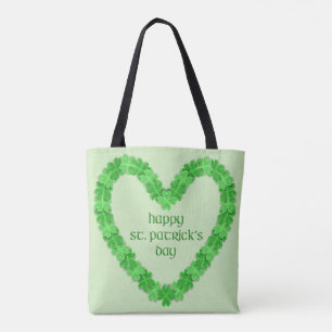 Happy St. Patricks Day Heart Tasche