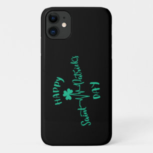 Happy St Patricks Day Heartbeat Puls Kleeblatt Case-Mate iPhone Hülle