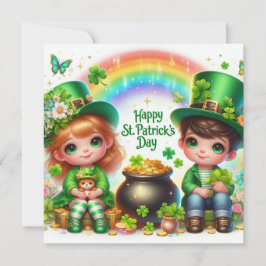 Happy St Patrick's Day Holiday Card Feiertagskarte