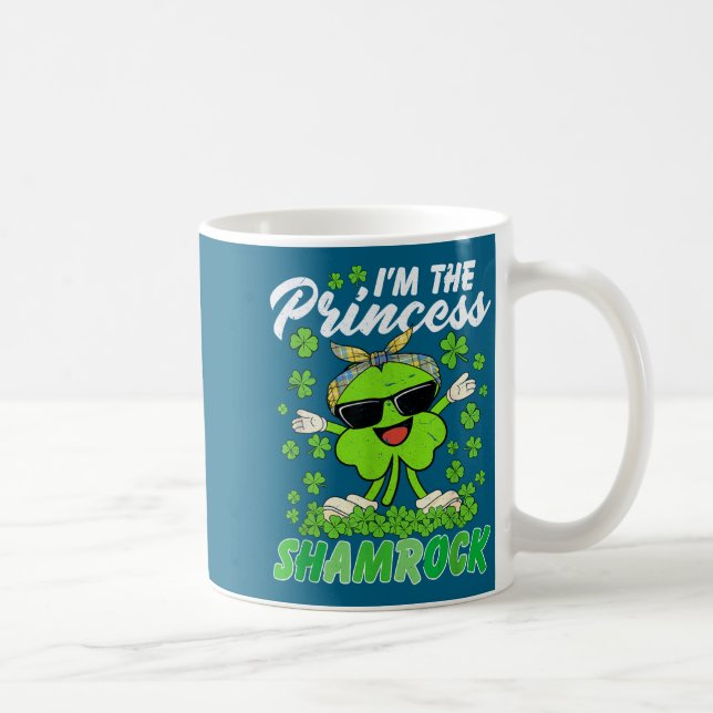Happy St Patrick's Day I'm The Princess Shamrock I Kaffeetasse (Rechts)