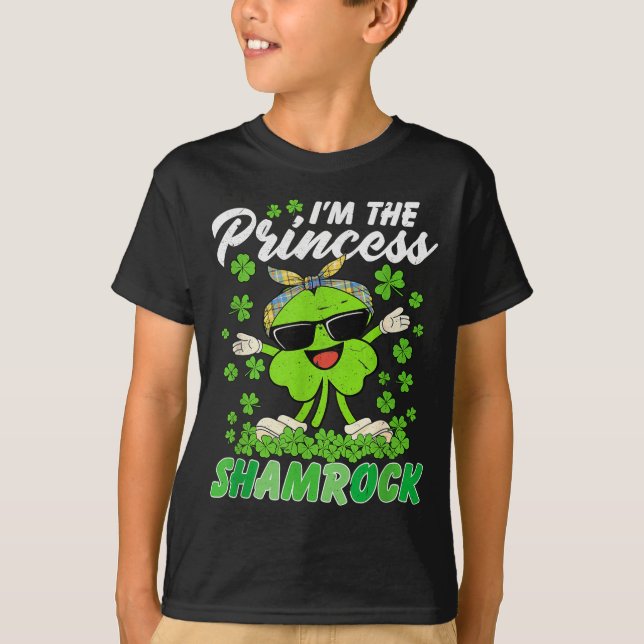 Happy St Patrick's Day I'm The Princess Shamrock I T-Shirt (Vorderseite)