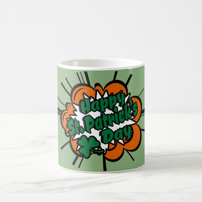 Happy St. Patrick's Day Kaffeetasse (Mittel)