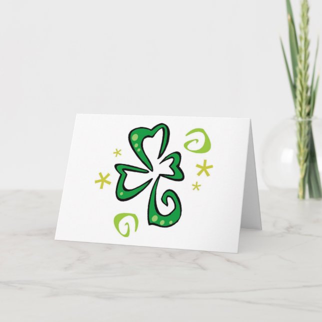 Happy St Patrick's Day Karte (Vorderseite)