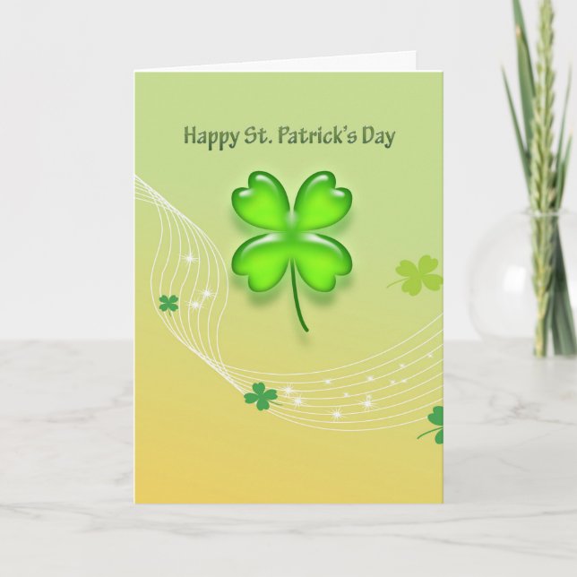 Happy St. Patrick's Day Karte (Vorderseite)