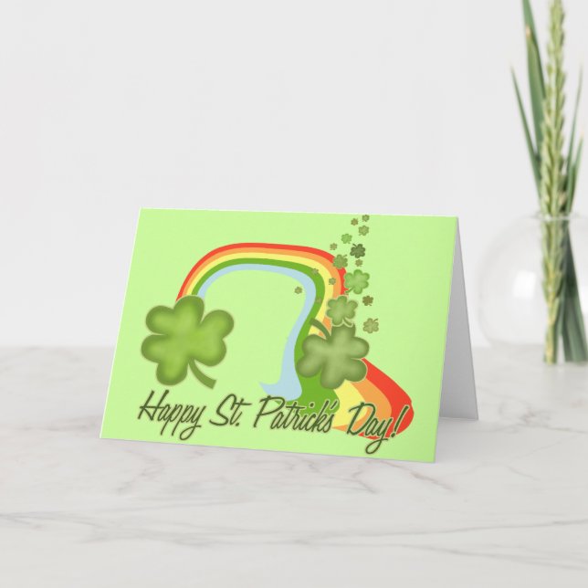 Happy St Patricks Day Karte (Vorderseite)