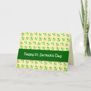 Happy St. Patrick's Day Kleeblatt Card Karte
