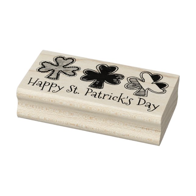 Happy St. Patrick's Day Kleeblatt Cookies Briefmar Gummistempel (Stempel)