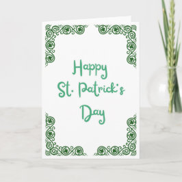 Happy St Patricks Day - Kleeblatt Frame Feiertagskarte